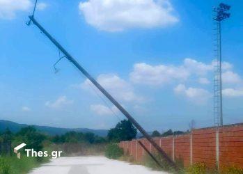 Θεσσαλονίκη: Η κολόνα που… αιωρείται πάνω από τα κεφάλια των περαστικών (ΦΩΤΟ)