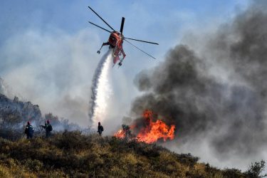 Φωτιά στο Νεστόριο Καστοριάς – Καίει σε δασική έκταση