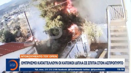 Ασπρόπυργος: Βίντεο ντοκουμέντο δείχνει εμπρηστή να βάζει φωτιά σε χόρτα