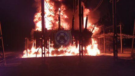 Λάρισα: Πήρε φωτιά ο υποσταθμός της ΔΕΗ στο Μοσχοχώρι
