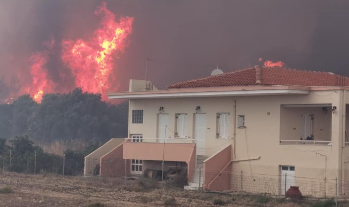 Λέσβος φωτιά
