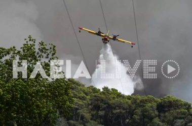 Φωτιά στην Ηλεία: Καταστρέφονται σπίτια και περιουσίες – Oι σκηνές θυμίζουν το 2007