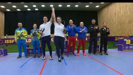 Παγκόσμιο κύπελλο σκοποβολής: Τα αδέλφια Κορακάκη εξασφάλισαν μετάλλιο στο μικτό
