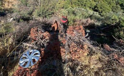 Χανιά: Αυτοκίνητο έκανε “βουτιά” σε γκρεμό 20 μέτρων