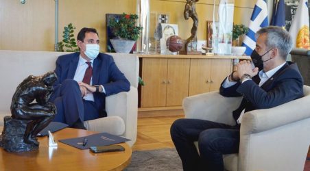 Θεσσαλονίκη: Συνάντηση Ζέρβα με τον ΓΓ Διεθνών Οικονομικών Σχέσεων του ΥΠΕΞ (ΦΩΤΟ)