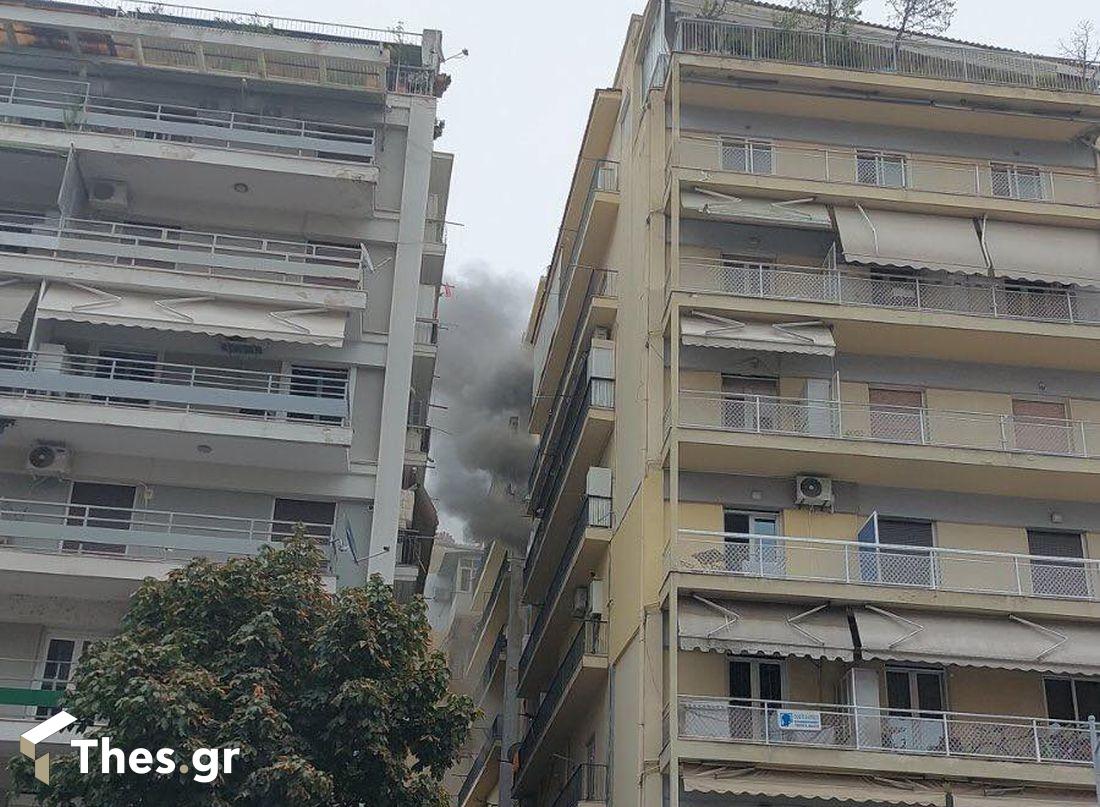 φωτιά Μπότσαρη σε διαμέρισμα Θεσσαλονίκη