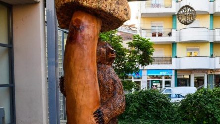 Κορμοί δέντρων γίνονται εντυπωσιακά έργα τέχνης στα Γρεβενά