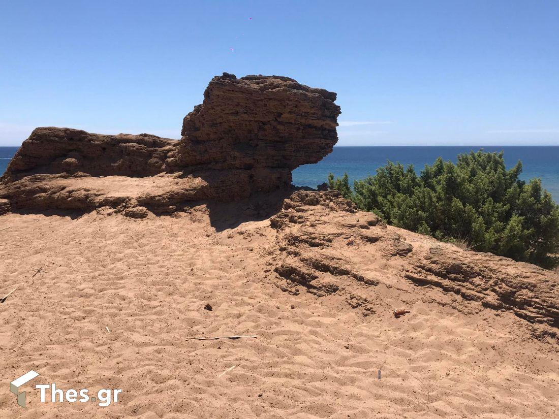 Παραλία Ισσος Κέρκυρα αμμόλοφοι χρυσή άμμος Ερημος Σαχάρα