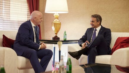 Με τον Πρόεδρο της FIFA συναντήθηκε ο Κυριάκος Μητσοτάκης (ΒΙΝΤΕΟ & ΦΩΤΟ)