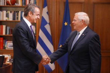 Κυριάκου Μητσοτάκη Γερουσιαστή των ΗΠΑ Robert Menendez