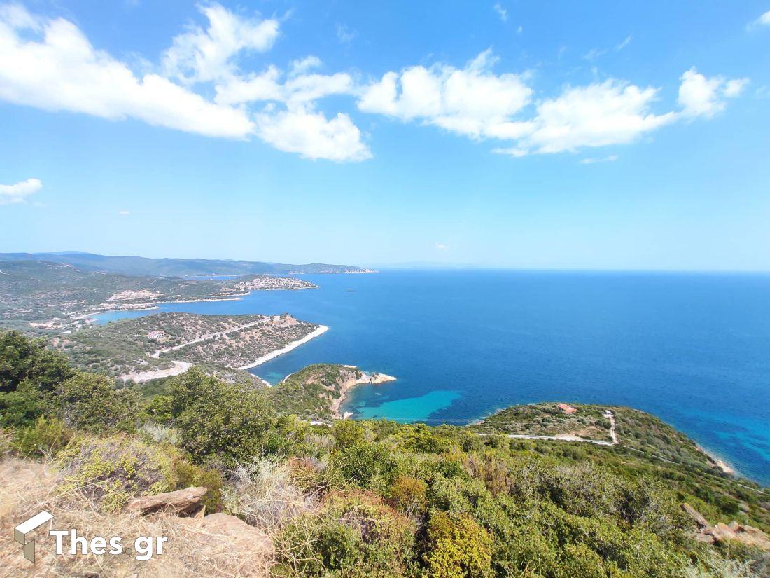 τοποθεσία Τουρκόβιγλα Μεταγγίτσι Χαλκιδική θέα