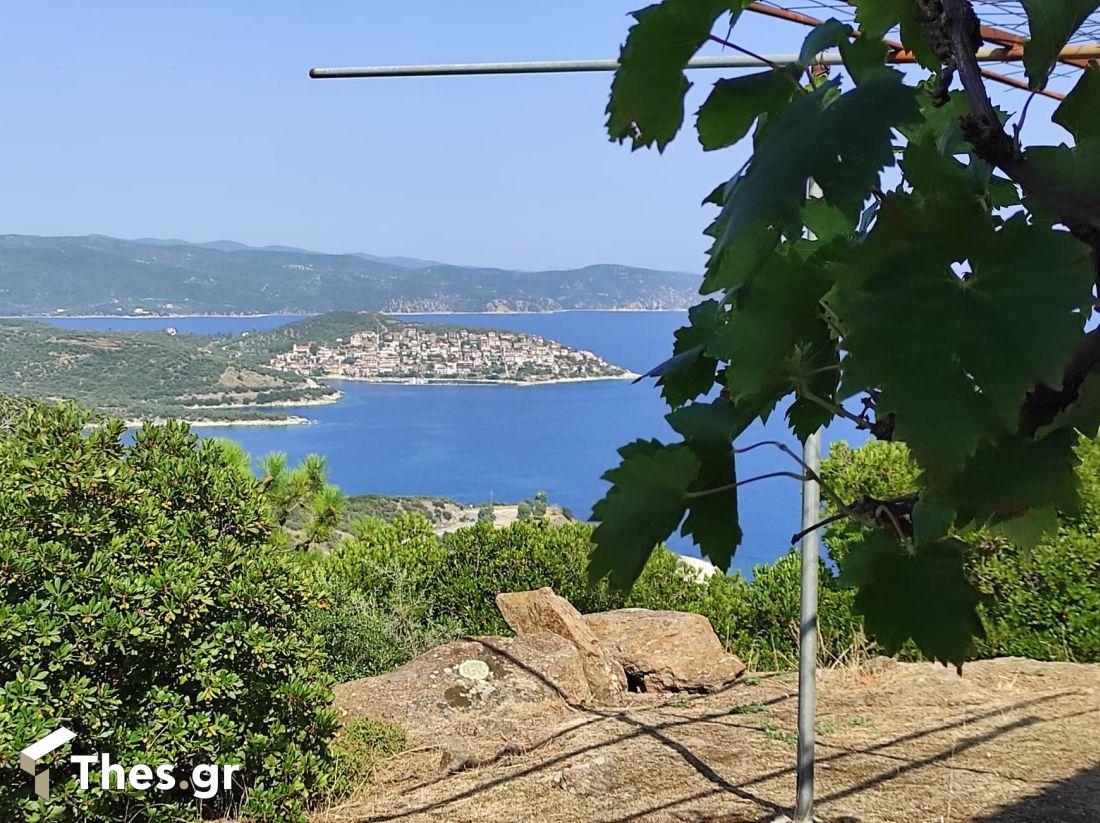 τοποθεσία Τουρκόβιγλα Μεταγγίτσι Χαλκιδική θέα