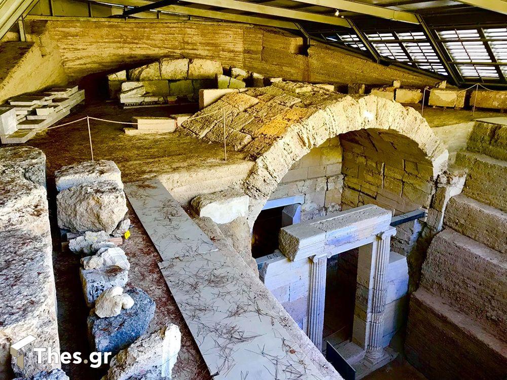 Τύμβος Δερβενίου μακεδονικός τάφος "Μακρίδη Μπέη" Λαγκαδά Θεσσαλονίκη αρχαία