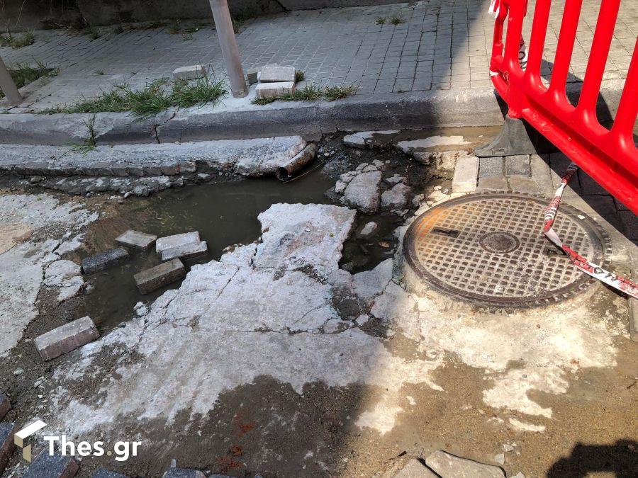 Θεσσαλονίκη δρόμος ζημιές Κάλβου με Πηνειού καιρος κακοτεχνία