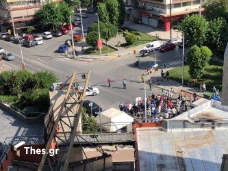Θεσσαλονίκη: Διαμαρτυρία του Συνεταιρισμού “Ηρακλής” έξω από τα γραφεία του ΟΑΣΘ