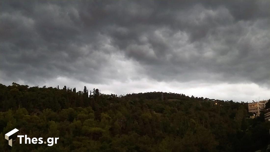 καιρός Θεσσαλονίκη βροχή σύννεφα