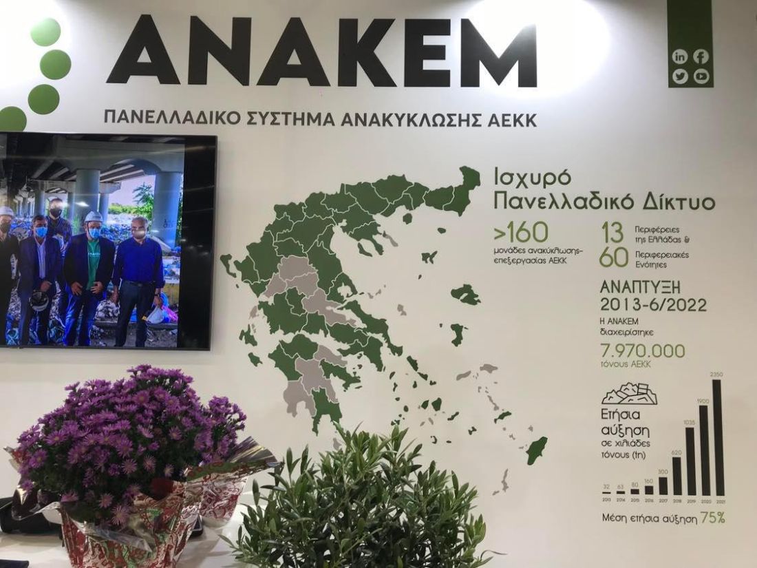 ΑΝΑΚΕΜ 86 ΔΕΘ Περίπτερο 10 κυκλική οικονομία ανακύκλωση ενέργεια