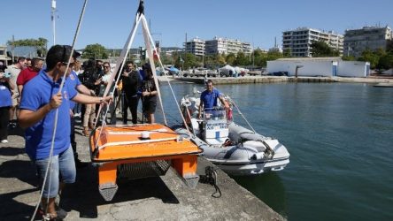 Το θαλάσσιο drone «Χαλκιόπη» βγαίνει στον Θερμαϊκό για να μαζεύει σκουπίδια