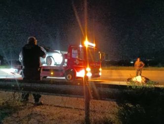 Φωτιά σε αυτοκίνητο μετά από τροχαίο στο Κιλκίς