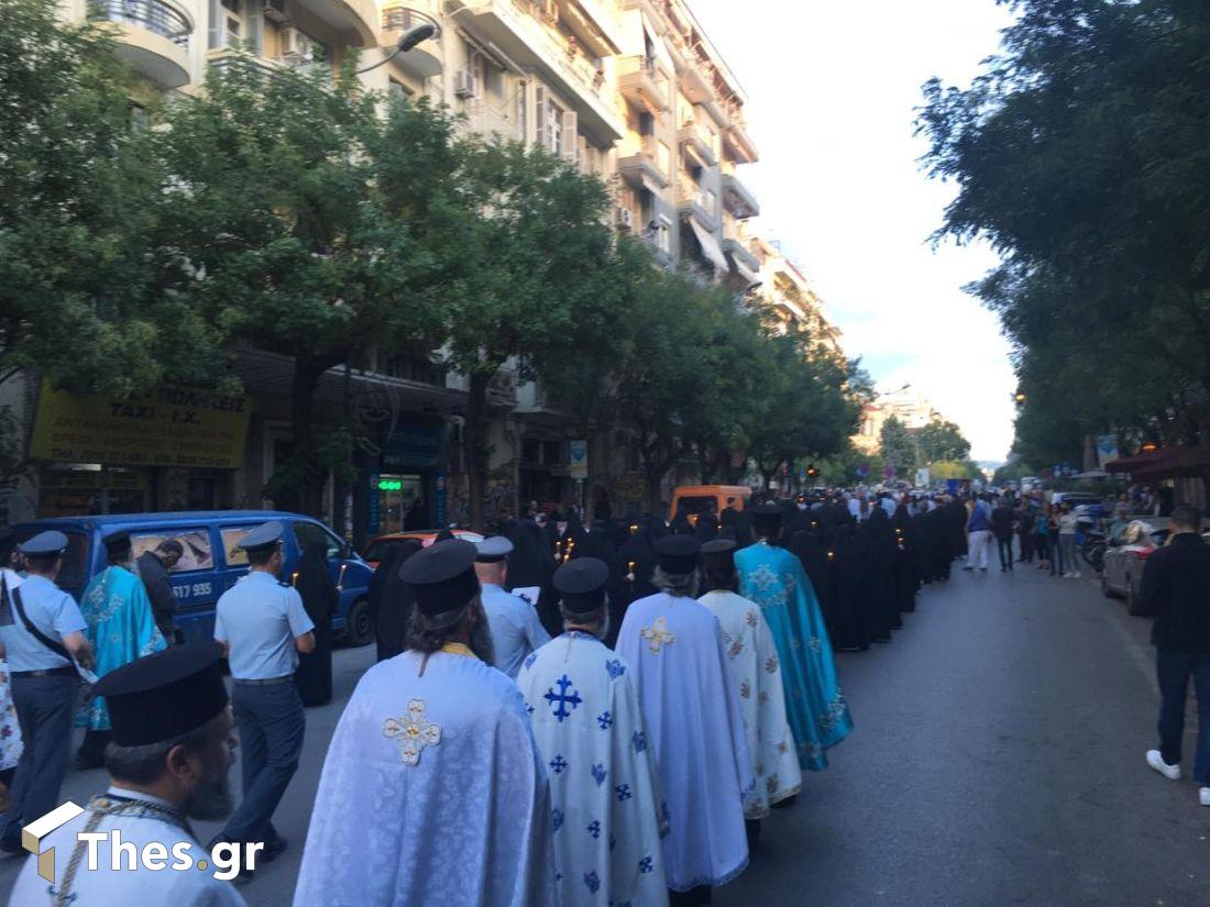 υποδοχή εικόνας Παναγίας Γεροντίσσης Θεσσαλονίκη