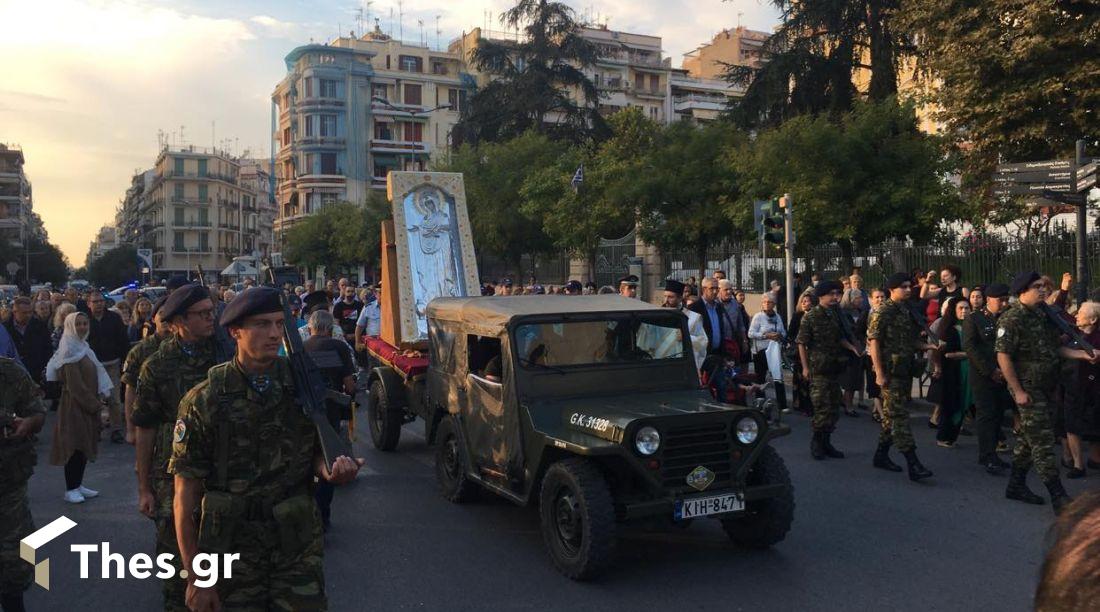υποδοχή εικόνας Παναγίας Γεροντίσσης Θεσσαλονίκη