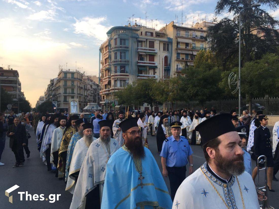 υποδοχή εικόνας Παναγίας Γεροντίσσης Θεσσαλονίκη