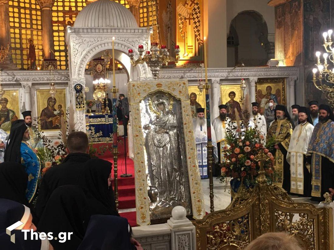 υποδοχή εικόνας Παναγίας Γεροντίσσης Θεσσαλονίκη