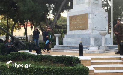 Θεσσαλονίκη: Κατάθεση στεφάνου από την Κατερίνα Σακελλαροπούλου στο Ηρώο του Γ΄ Σώματος Στρατού (ΦΩΤΟ)