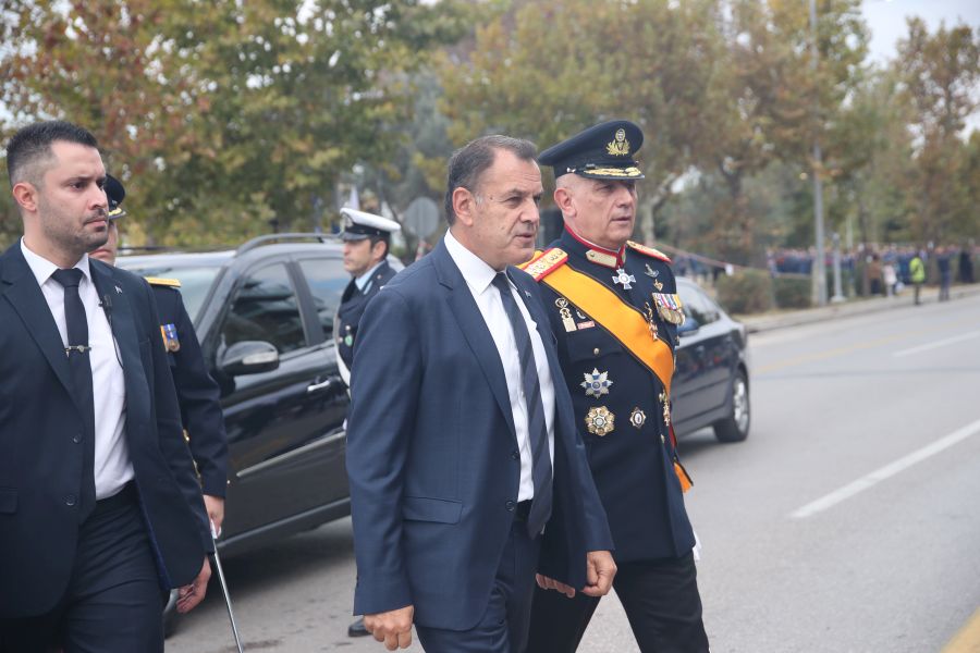 Νίκος Παναγιωτόπουλος Υπουργός Εθνικής Αμυνας Παρέλαση Θεσσαλονίκη 28η Οκτωβρίου