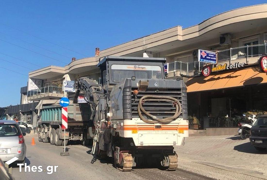 Εργα ασφαλτόστρωσης στη Λεωφόρο Παπανικολάου