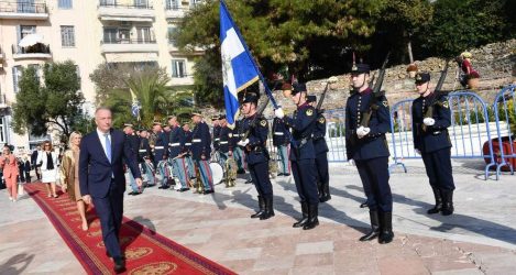 Καλαφάτης: “Η Ελλάδα δεν υποχωρεί και δεν παραχωρεί, ούτε γη, ούτε θάλασσα, ούτε αέρα, χρόνια πολλά Θεσσαλονίκη μας”