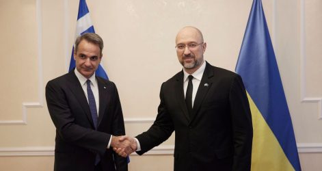 Με τον Ουκρανό πρωθυπουργό συναντήθηκε ο Μητσοτάκης (ΦΩΤΟ)