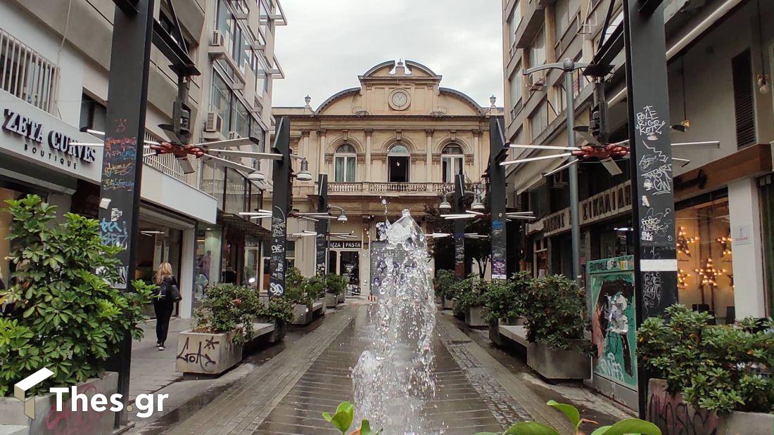 Πλατεία Χρηματιστηρίου Θεσσαλονίκη πρώην Φραγκομαχαλάς αγορά ιστορικό κέντρο στοά Μαλακοπή