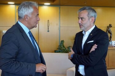 Συνάντηση του Κωνσταντίνου Ζέρβα με τον Υπουργό Εσωτερικών Μάκη Βορίδη
