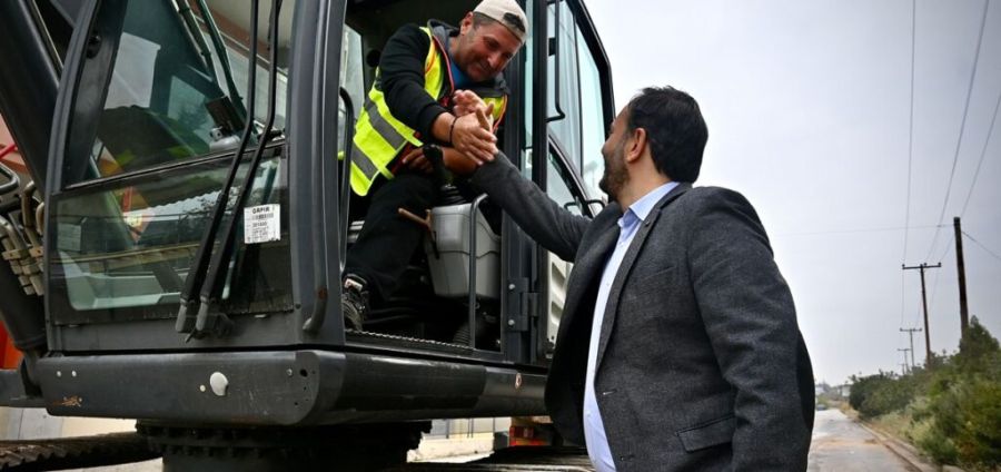 Ο Δήμαρχος Καλαμαριάς, Γιάννης Δαρδαμανέλης εργασίες Φοίνικα 