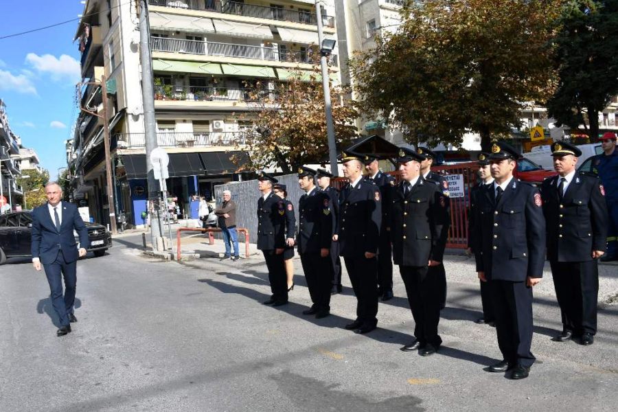 Στην τελετή για τον εορτασμό της «Ημέρας Μνήμης Πεσόντων Πυροσβεστών», ο Σταύρος Καλαφάτης