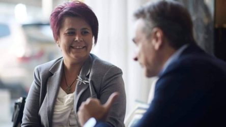 Θεσσαλονίκη: Η συνάντηση Μητσοτάκη με την αγρότισσα Αναστασία Καλαλίδου από την Πέλλα
