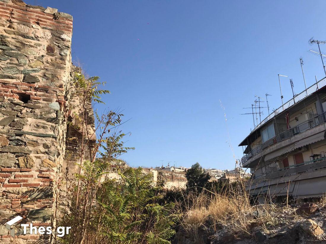 Βυζαντινά Τείχη οδός Στουρνάρα Θεσσαλονίκη πόλη Αγίου Δημητρίου Κάστρα