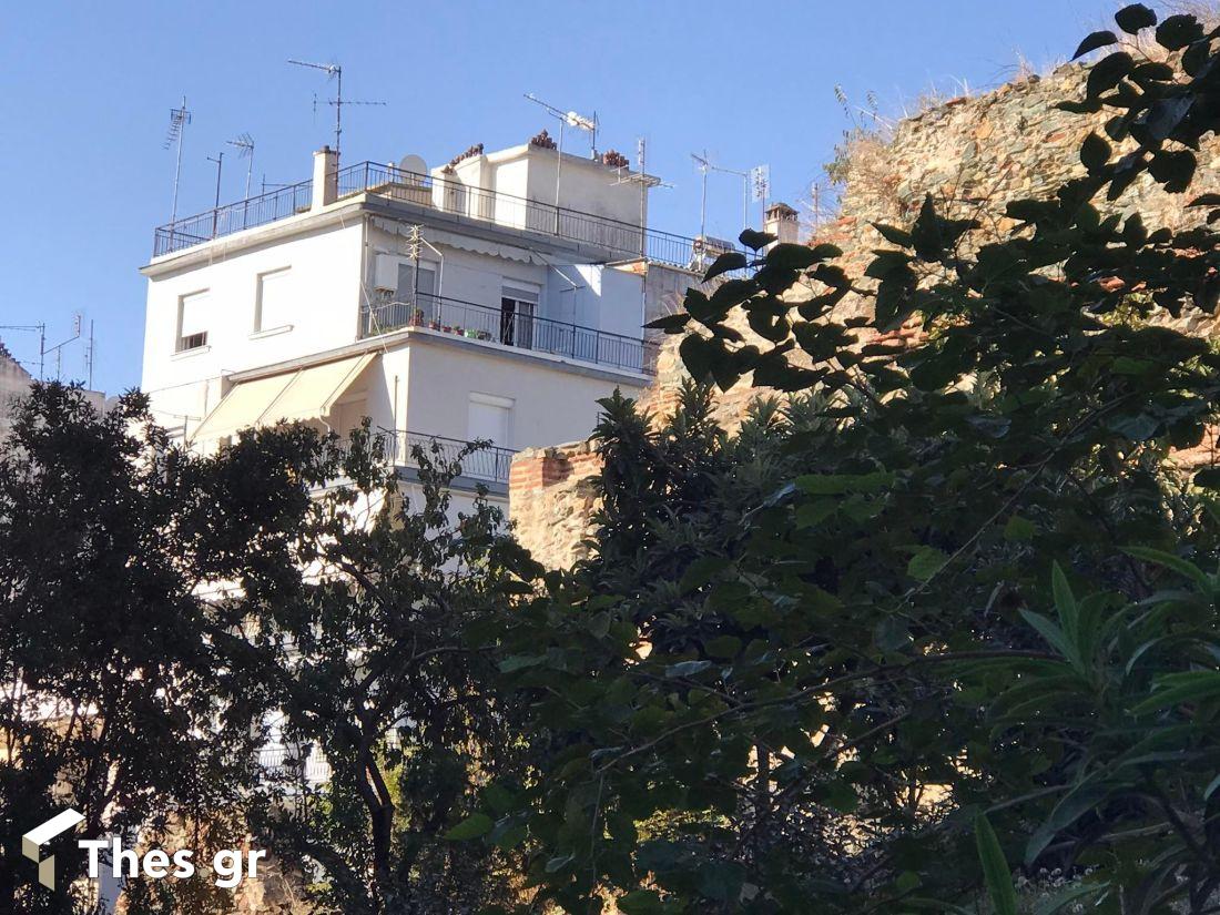Βυζαντινά Τείχη οδός Στουρνάρα Θεσσαλονίκη πόλη Αγίου Δημητρίου Κάστρα