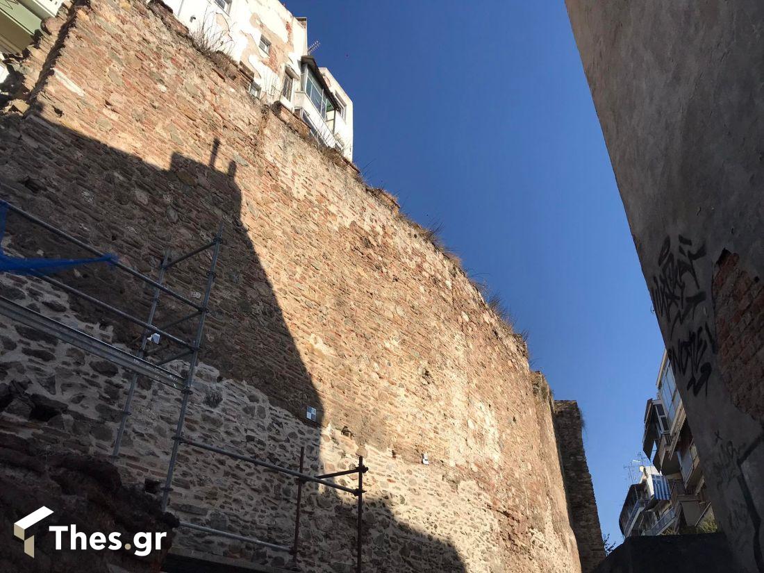 Βυζαντινά Τείχη οδός Στουρνάρα Θεσσαλονίκη πόλη Αγίου Δημητρίου Κάστρα