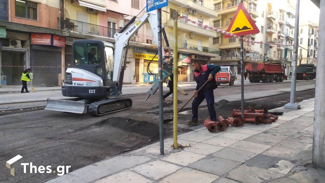 Θεσσαλονίκη εργασίες ασφαλτόστρωσης