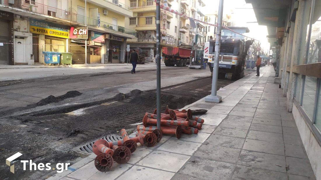 Θεσσαλονίκη εργασίες ασφαλτόστρωσης