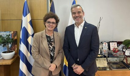 Με την νέα Πρόεδρο του Συνδέσμου Βιομηχανιών Ελλάδος συναντήθηκε ο Ζέρβας