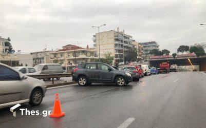 Θεσσαλονίκη: Καραμπόλα τεσσάρων αυτοκινήτων στη Λαγκαδά