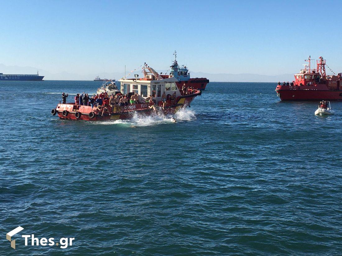 Θεοφάνεια Θεοφάνια Θεσσαλονίκη Μητροπολοτικός Ναός Θερμαϊκός Κόλπος αγιασμός υδάτων