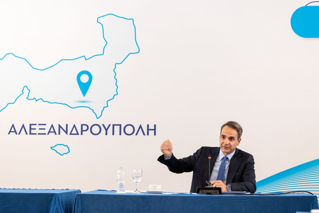 Κυριάκος Μητσοτάκης πρωθυπουργός περιοδεία Εβρος Αλεξανδρούπολη