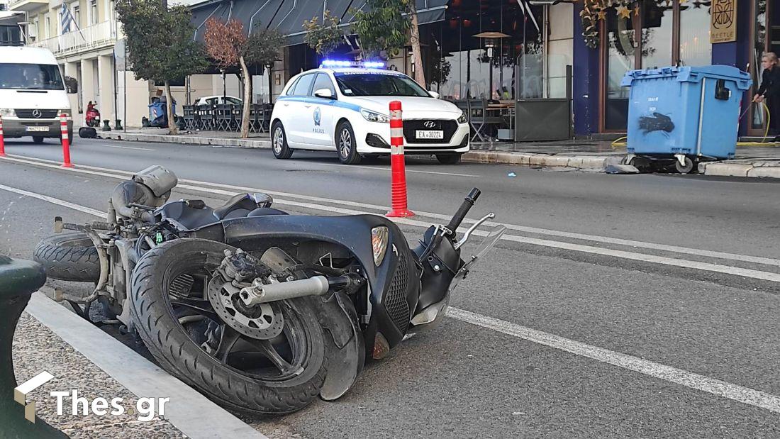 τροχαίο ατύχημα με μηχανή Θεσσαλονίκη