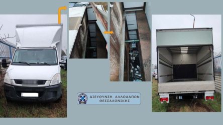 Θεσσαλονίκη: Εξαρθρώθηκε σπείρα που μετέφερε αλλοδαπούς σε νταλίκες με κρύπτες (ΦΩΤΟ)