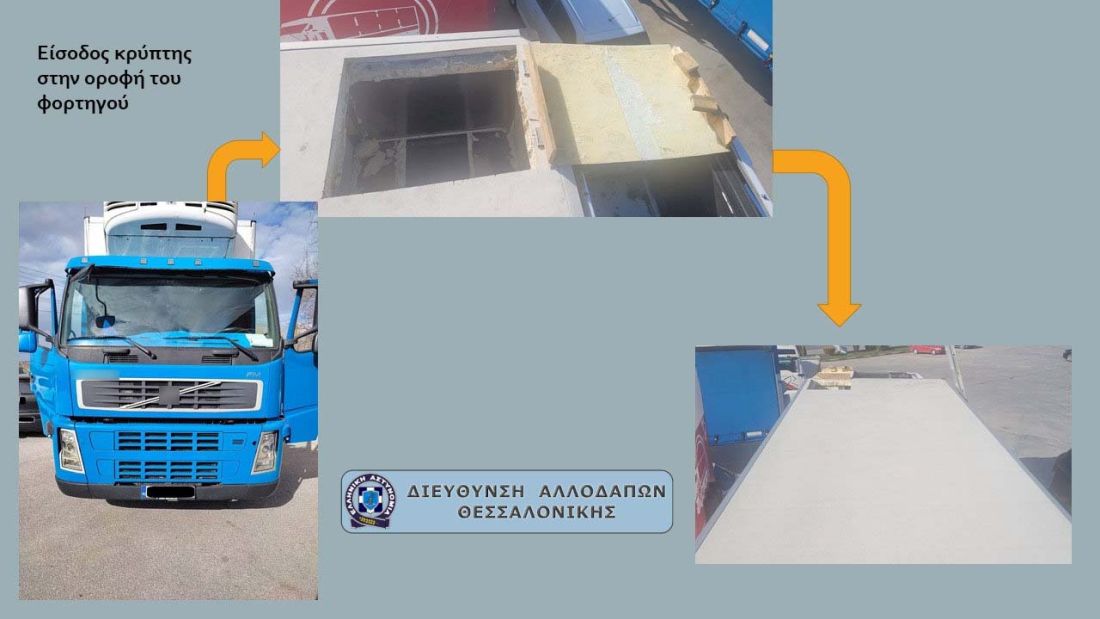 Θεσσαλονίκη αλλοδαποί νταλίκες κρύπτες