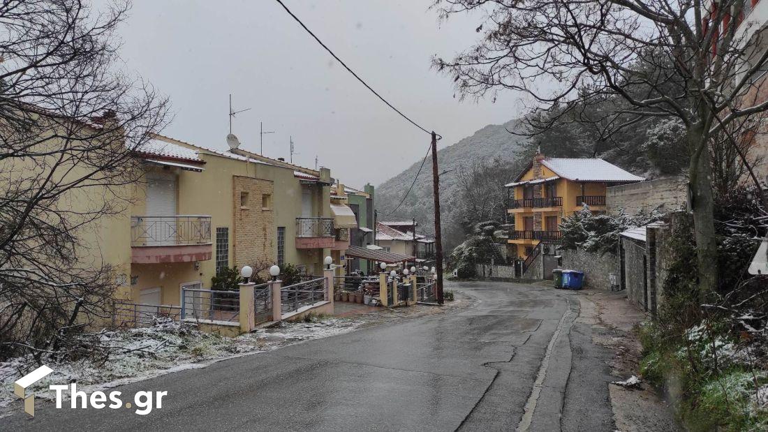 Χορτιάτης χιόνια χιόνι κακοκαιρία καιρός